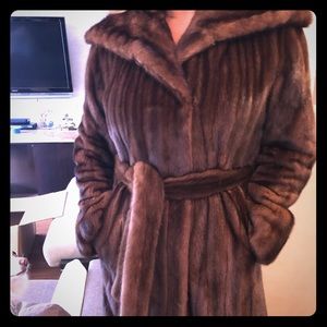 Oscar Del la Renta mink coat